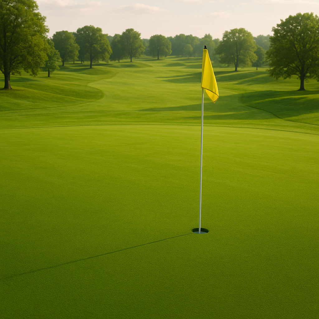 Golf course scenic view