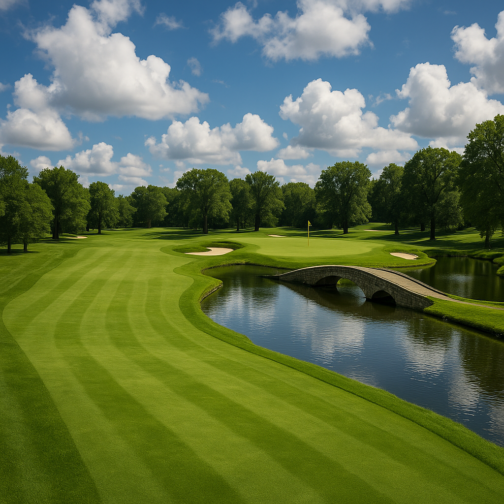 Rolling hills golf course