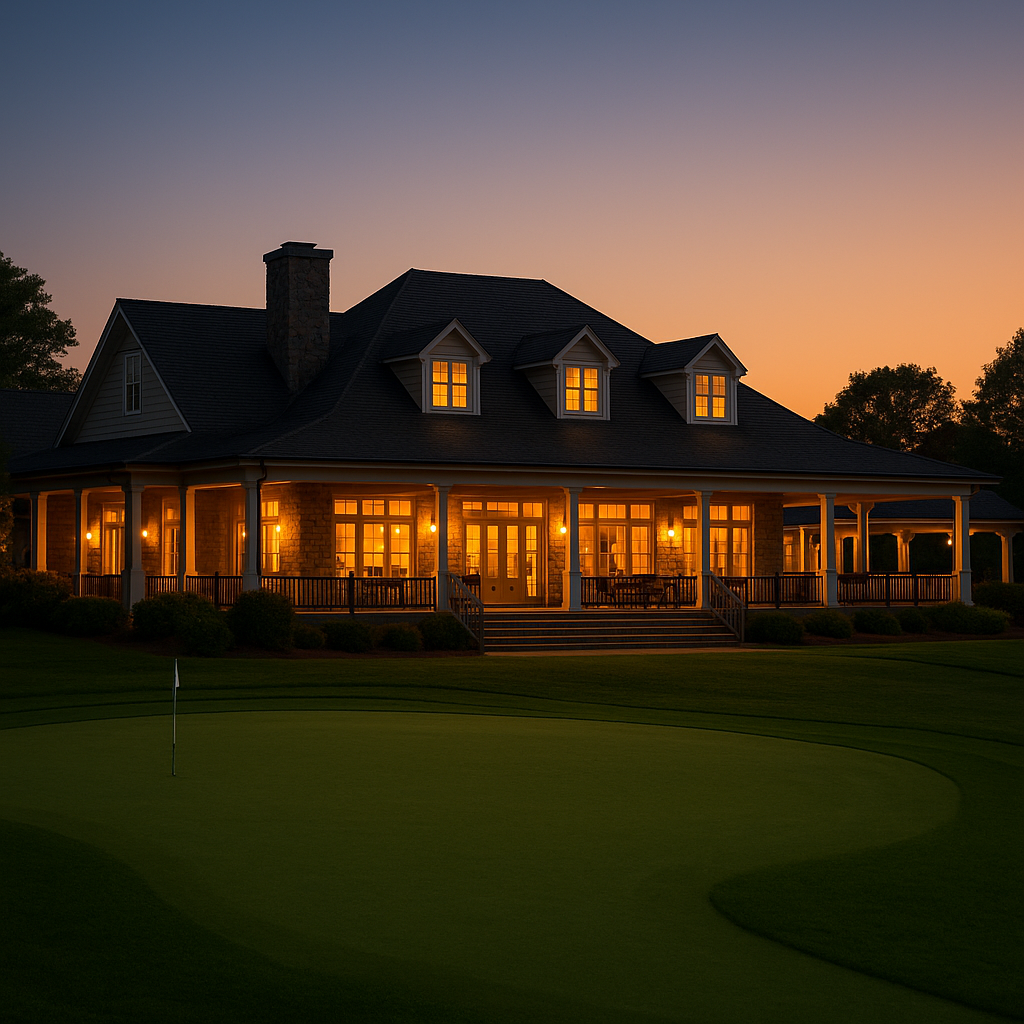 Golf course clubhouse